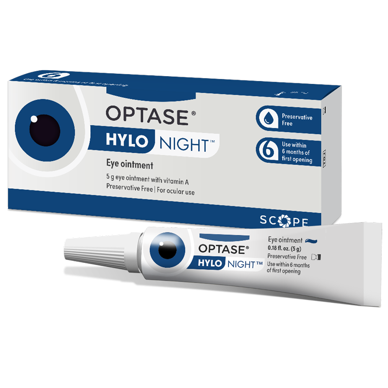 Optase Hylo Night Ointment for Night-time Relief Preservative-Free 3.5 gram